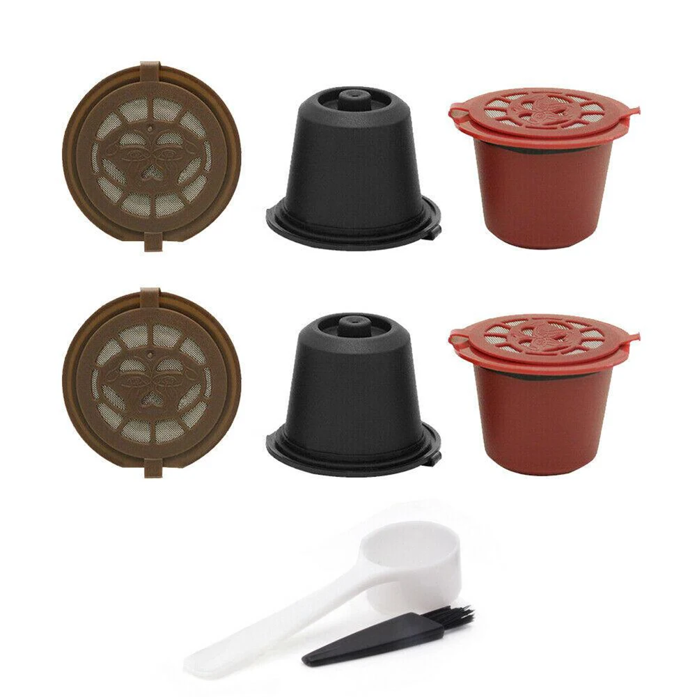 Reusable Coffee Capsule Filter Cup for Nespresso Maker Machine, Refillable Coffee Strainer with Brush Spoon, 6PCs
Reusable Coffee Capsule Filter Cup for Nespresso Maker Machine, Refillable Coffee Strainer with Brush Spoon, 6PCs
