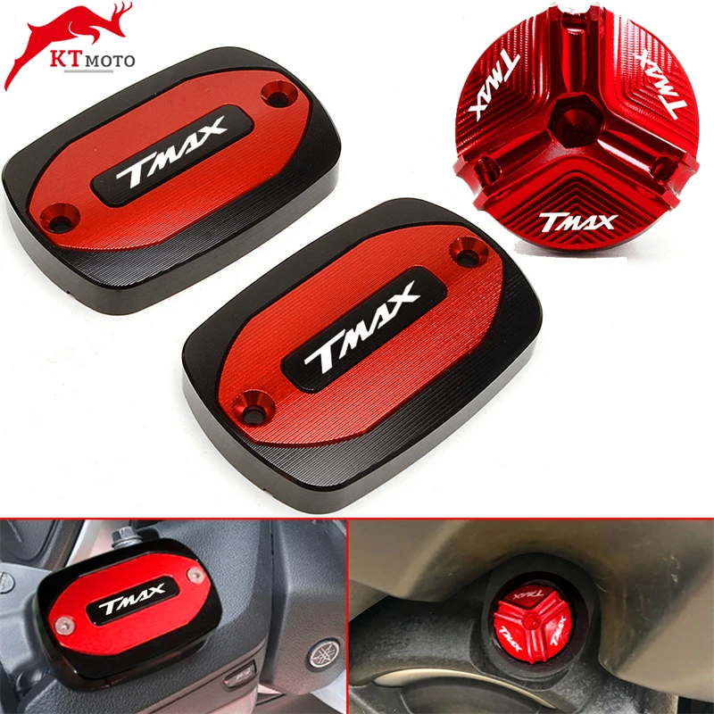 

Motorcycle Brake Fluid Cap Master Cylinder Reservoir Cover For YAMAHA T-Max TMAX 530 500 560 TMax530 SX DX TECH MAX TMAX560