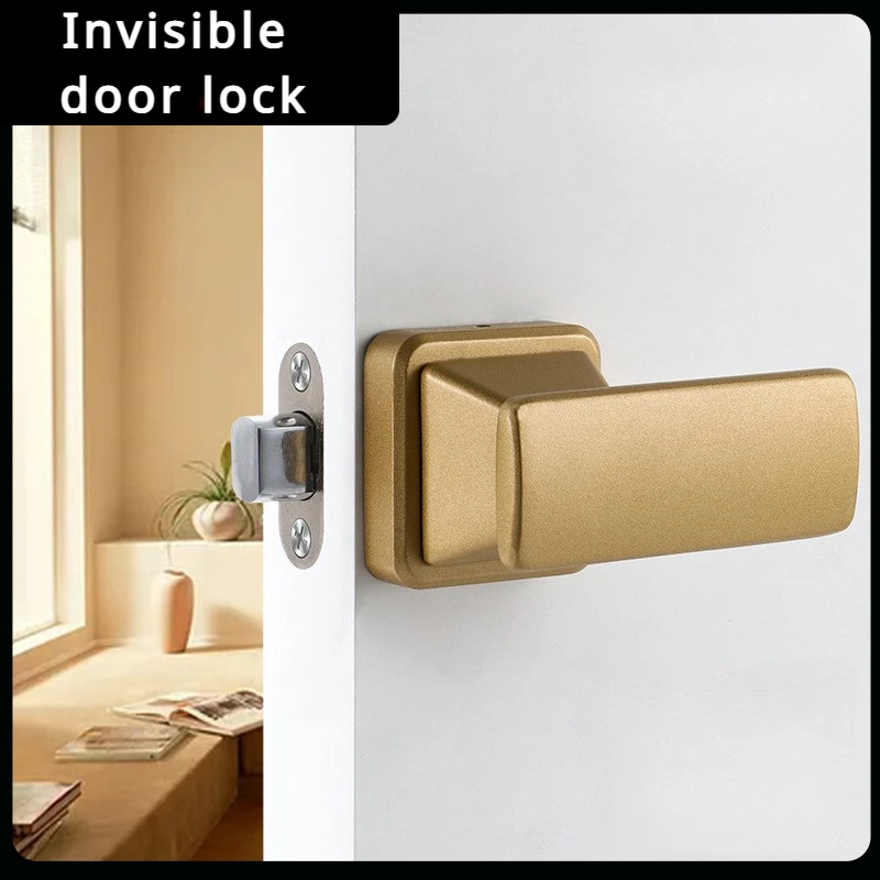 

Hidden Door Lock Single Side Lock Secret Room Lock Spherical Single Side Hidden Lock With Key Double Side Invisible Door Lock