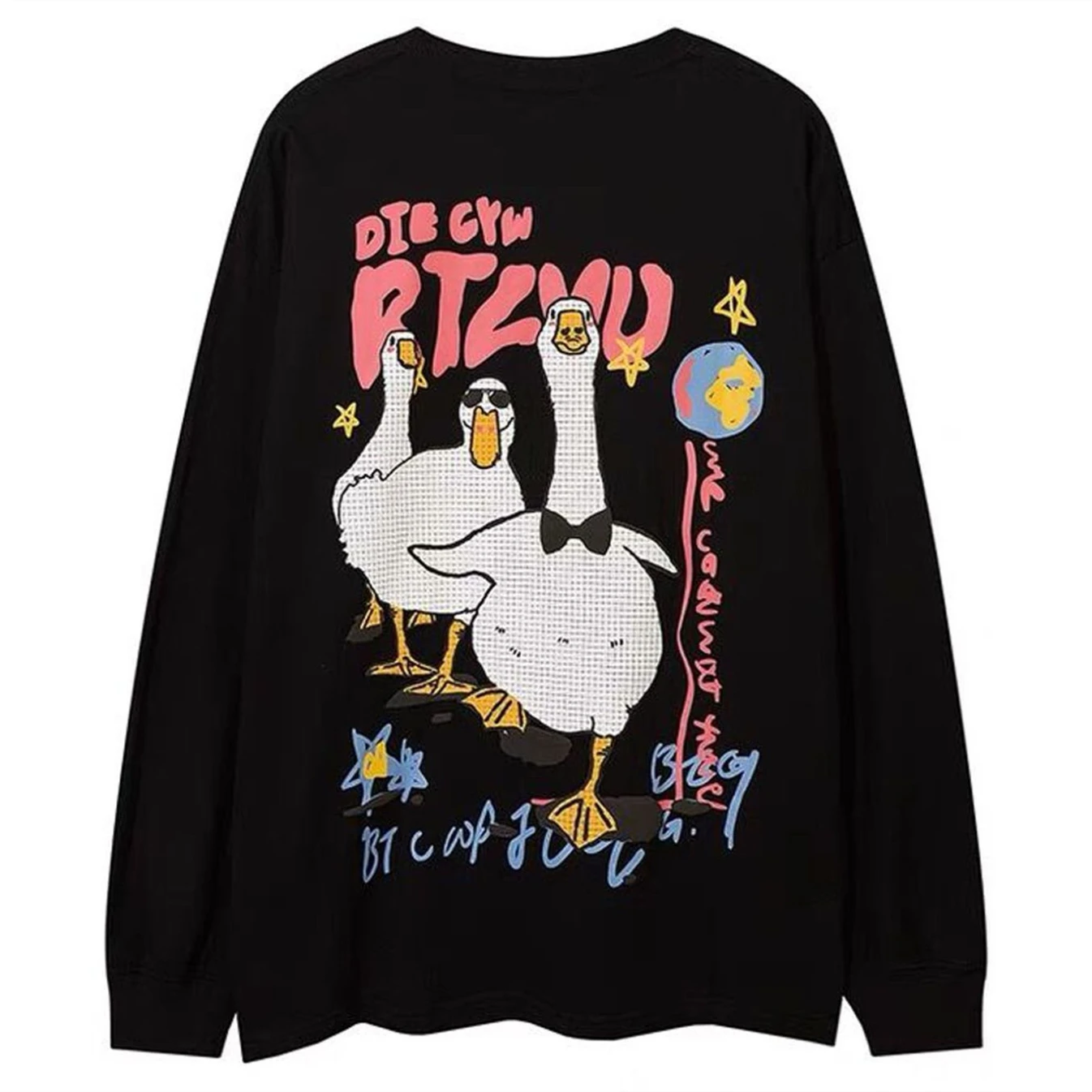 Ins Hip Hop Brand Ducks Cartoon Graphic Hoodie Sweatshirt Women Oversized Long Sleeve Pullover Y2K Top Streetwear Kawaii Clothes
Ins Hip Hop Brand Ducks Cartoon Graphic Hoodie Sweatshirt Women Oversized Long Sleeve Pullover Y2K Top Streetwear Kawaii Clothes