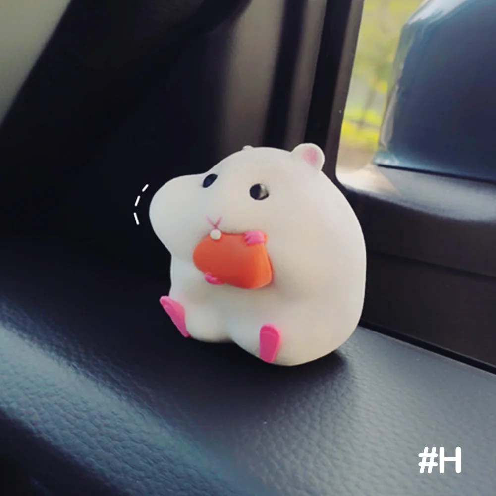 Cute Gourmet Hamster Figure Car Interior Decoration Cute Gourmet Hamster Figure Car Interior Decoration