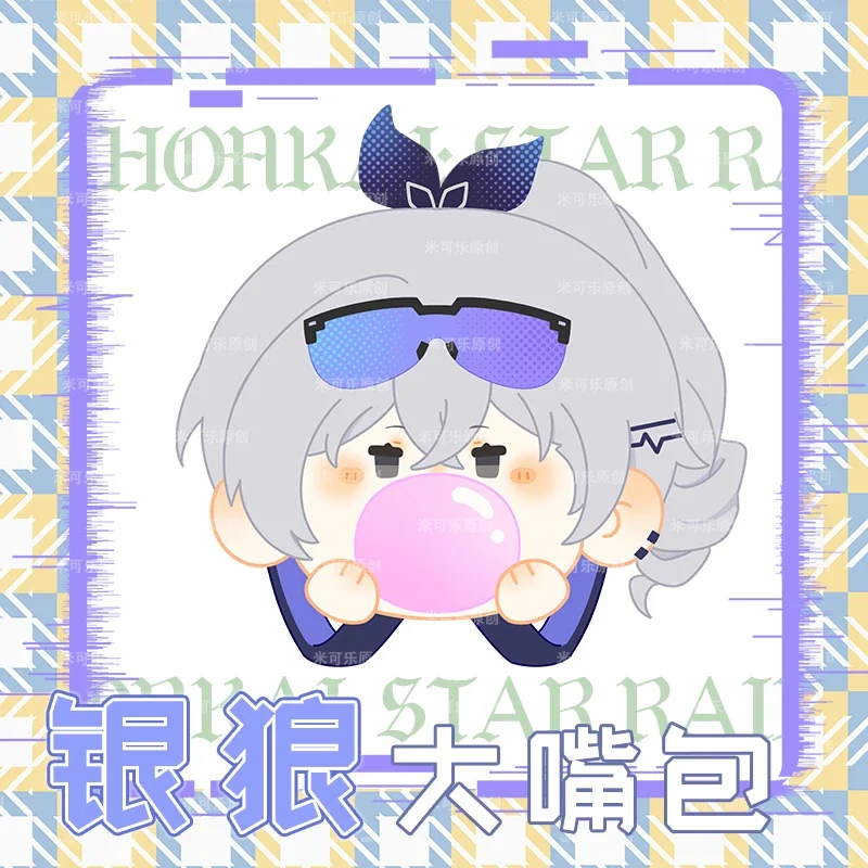 

Сумка на плечо Silver Wolf Honkai: Star Rail для женщин, модная аниме сумка с большим носиком, рюкзак через плечо, кошелек, портмоне