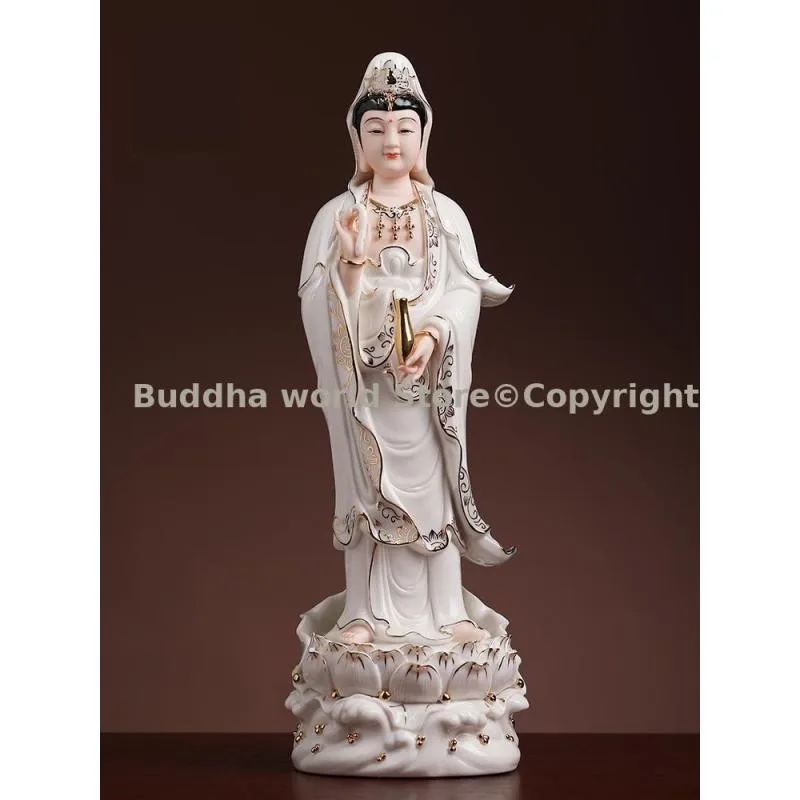 Standing Guanyin Bodhisattva Avalokitesvara TOP High grade Porcelain Buddha statue Asia Temple Family worship safety health
Standing Guanyin Bodhisattva Avalokitesvara TOP High grade Porcelain Buddha statue Asia Temple Family worship safety health