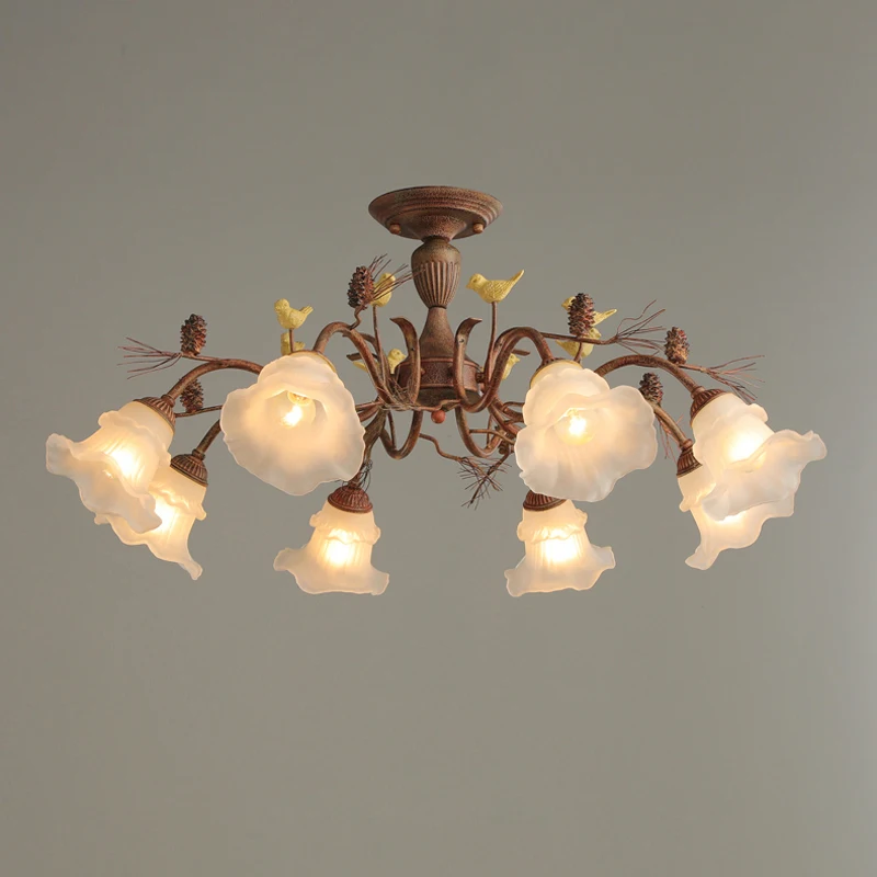 Rural Living Room Retro Chandeliers Atmosphere New Internet Red Resin Ceiling Light Nordic Bedroom Restaurant Glass Pendant Lamp
Rural Living Room Retro Chandeliers Atmosphere New Internet Red Resin Ceiling Light Nordic Bedroom Restaurant Glass Pendant Lamp