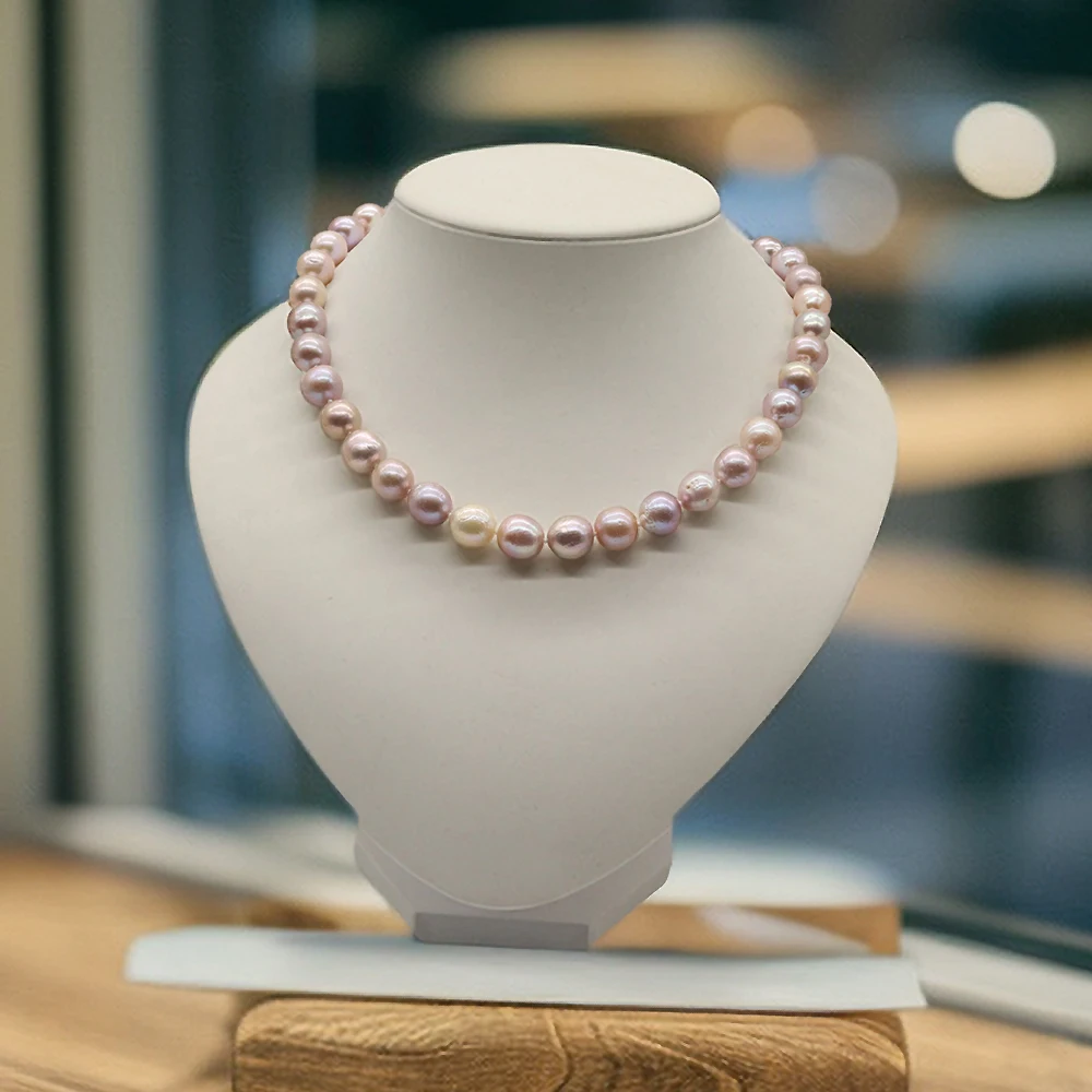 Trendy Natural Freshwater Pearl Necklace 925 Sterling Silver Clasp 9-10mm Edison Pearl Choker Jewelry for Women Wedding Gift
Trendy Natural Freshwater Pearl Necklace 925 Sterling Silver Clasp 9-10mm Edison Pearl Choker Jewelry for Women Wedding Gift