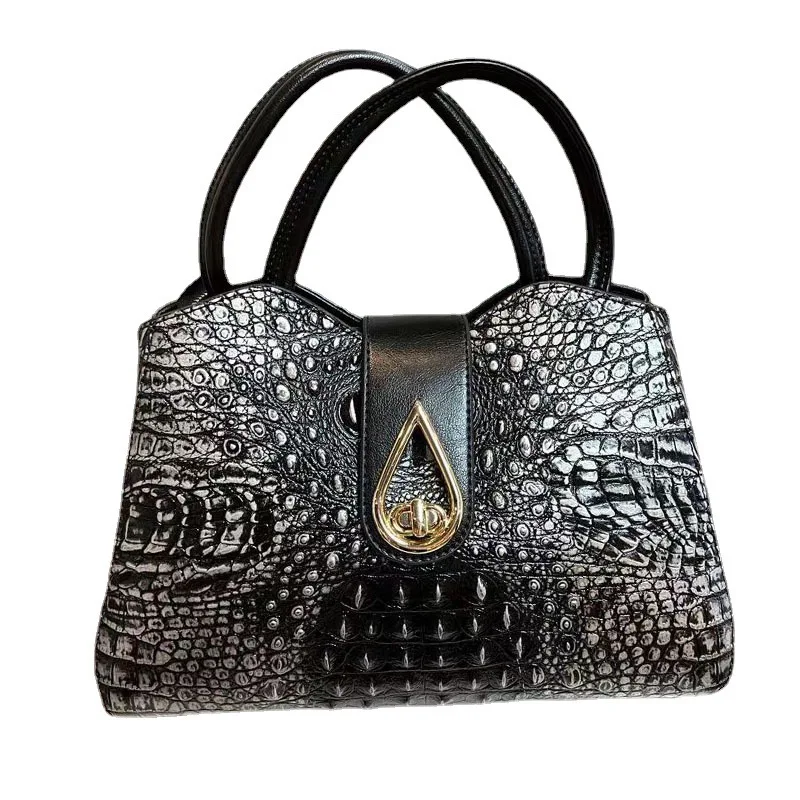 American Fashion Women Bag 2022 New Crocodile Pattern Women's Shoulder Bag Genuine Leather Messenger Bag Portable Tote Bag
American Fashion Women Bag 2022 New Crocodile Pattern Women's Shoulder Bag Genuine Leather Messenger Bag Portable Tote Bag