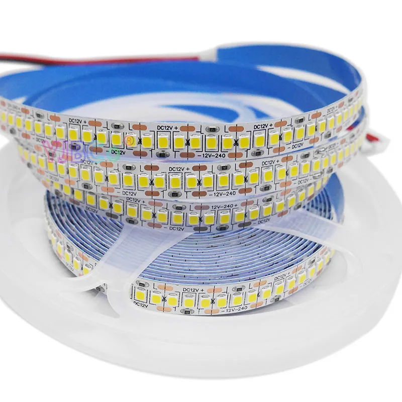 12V 5m 2835 SMD 240Leds/m single color LED Strip tape Warm White/White/Red/Green/Blue Flexible Light bar Nowaterproof White PCB
12V 5m 2835 SMD 240Leds/m single color LED Strip tape Warm White/White/Red/Green/Blue Flexible Light bar Nowaterproof White PCB