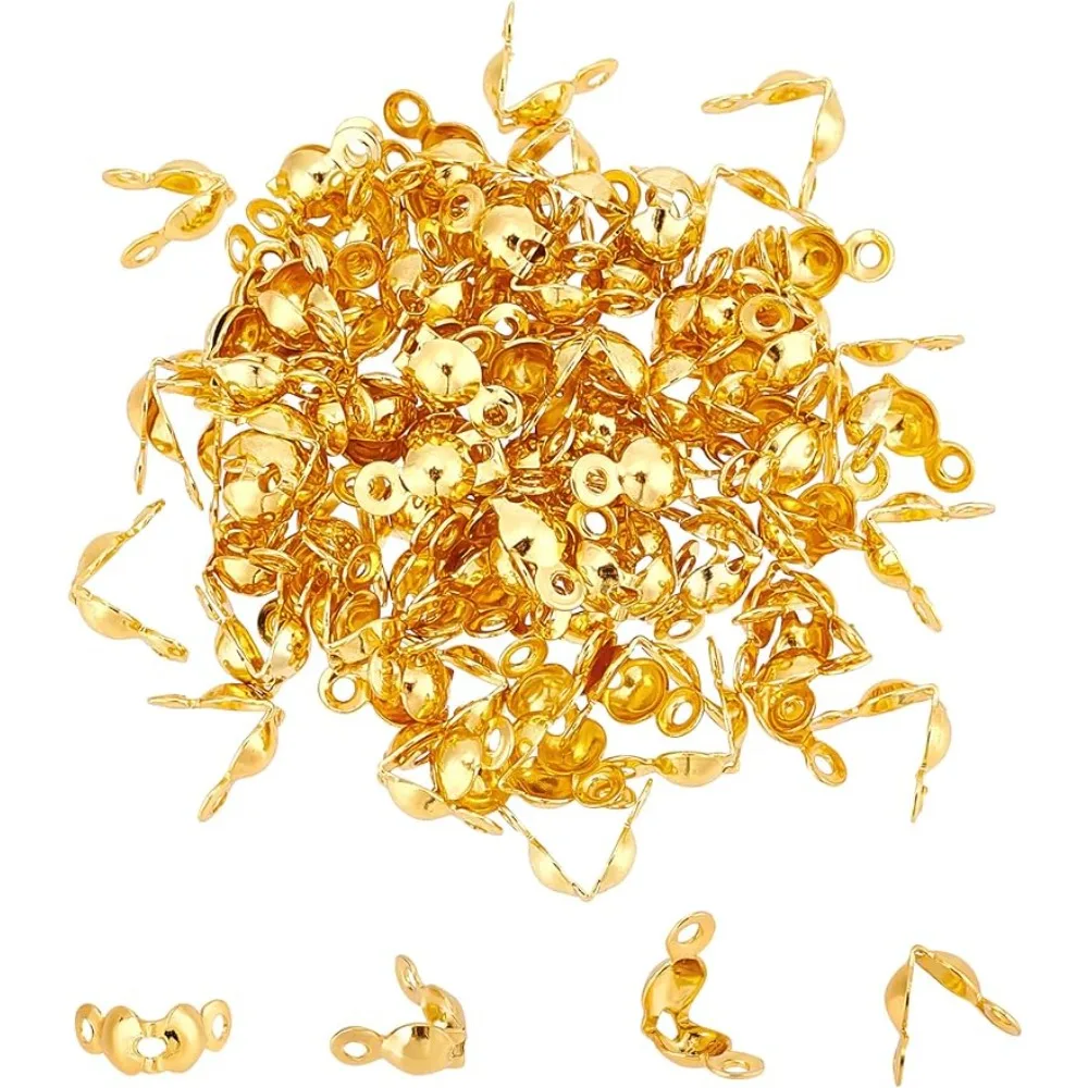 100pcs 304 Stainless 8x4mm Steel Bead Tips Golden Calotte Ends Clamshell Knot Cover for Knots & Crimp Findings Jewelry Making
100pcs 304 Stainless 8x4mm Steel Bead Tips Golden Calotte Ends Clamshell Knot Cover for Knots & Crimp Findings Jewelry Making