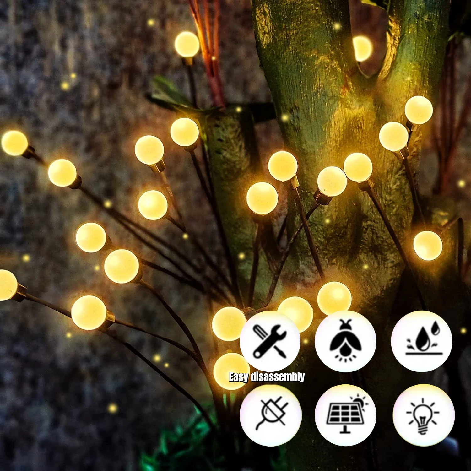 Solar LED Light Outdoor Garden Decoration Landscape Lights Firework Firefly Lawn Lamps Country House Terrace Balcony Decor Lamp
Solar LED Light Outdoor Garden Decoration Landscape Lights Firework Firefly Lawn Lamps Country House Terrace Balcony Decor Lamp