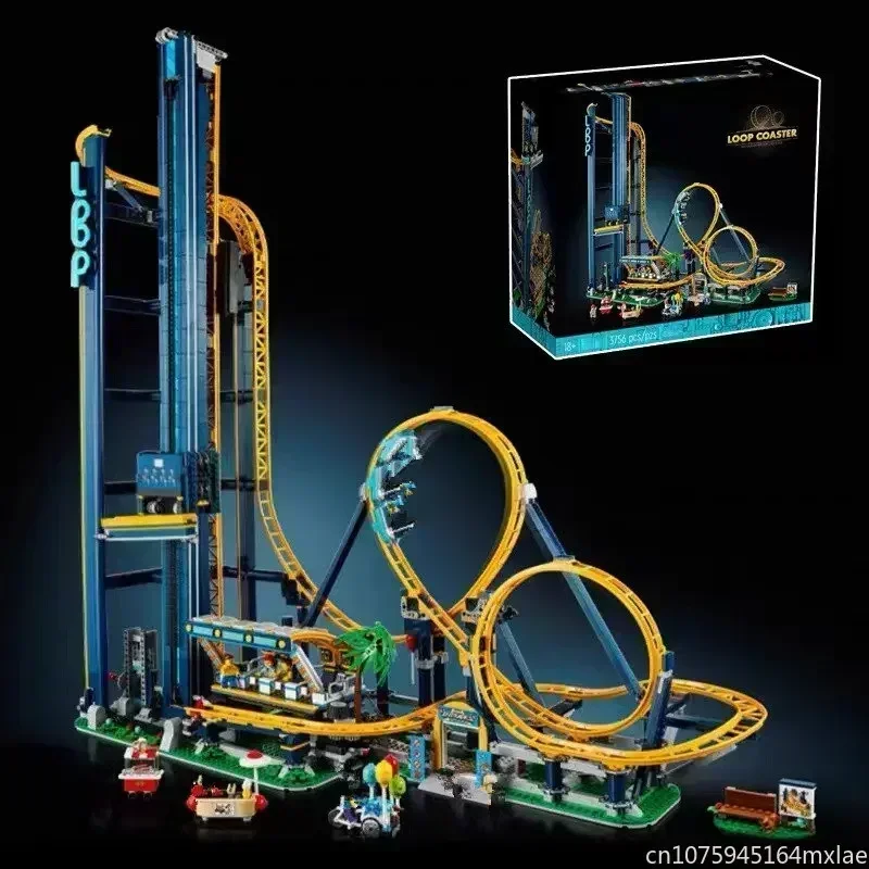 

The Loop Roller Coaster 3756 PCS Amusement Park Building Block Bricks For Christmas Gifts Compatiable 10303 Birthday Gifts