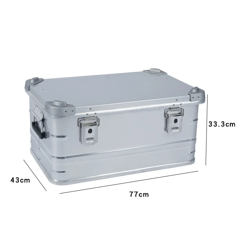 

Aluminum Alloy Car SUV Self Driving Travel Storage Box Outdoor Camping Equipment Huge Capacity Suitcase Trunk Portable Case