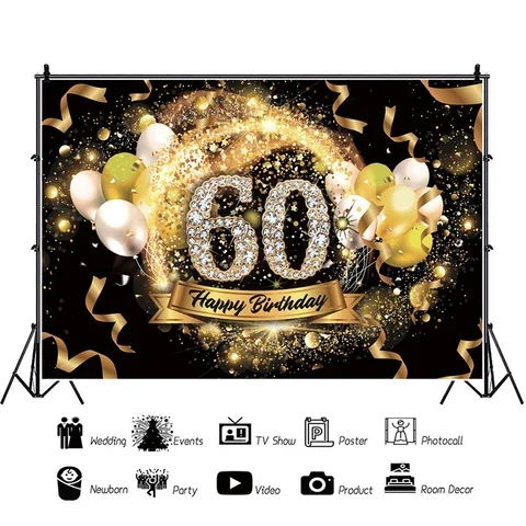 

Birthday Background Decor 30 40 50 Birthday Party Decor Adult 30th 40th 50th 60th Birthday Party Supplies 30 Years Anniversary