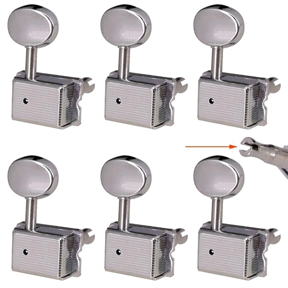 Durable Machine Heads Right Guitar Electric Guitar Metal Silver TL Electric Guitar Tuner Tuning Pegs Vintage Style
Durable Machine Heads Right Guitar Electric Guitar Metal Silver TL Electric Guitar Tuner Tuning Pegs Vintage Style