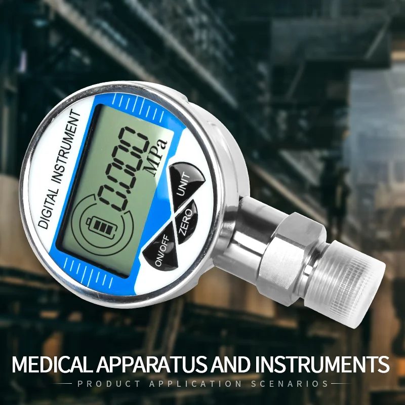 

0.5% Pressure Manometer -0.1~60Mpa 300bar 400bar 60mm Radial Digital Pressure Gauge M20*1.5 Electrical Contact Pressure Meter