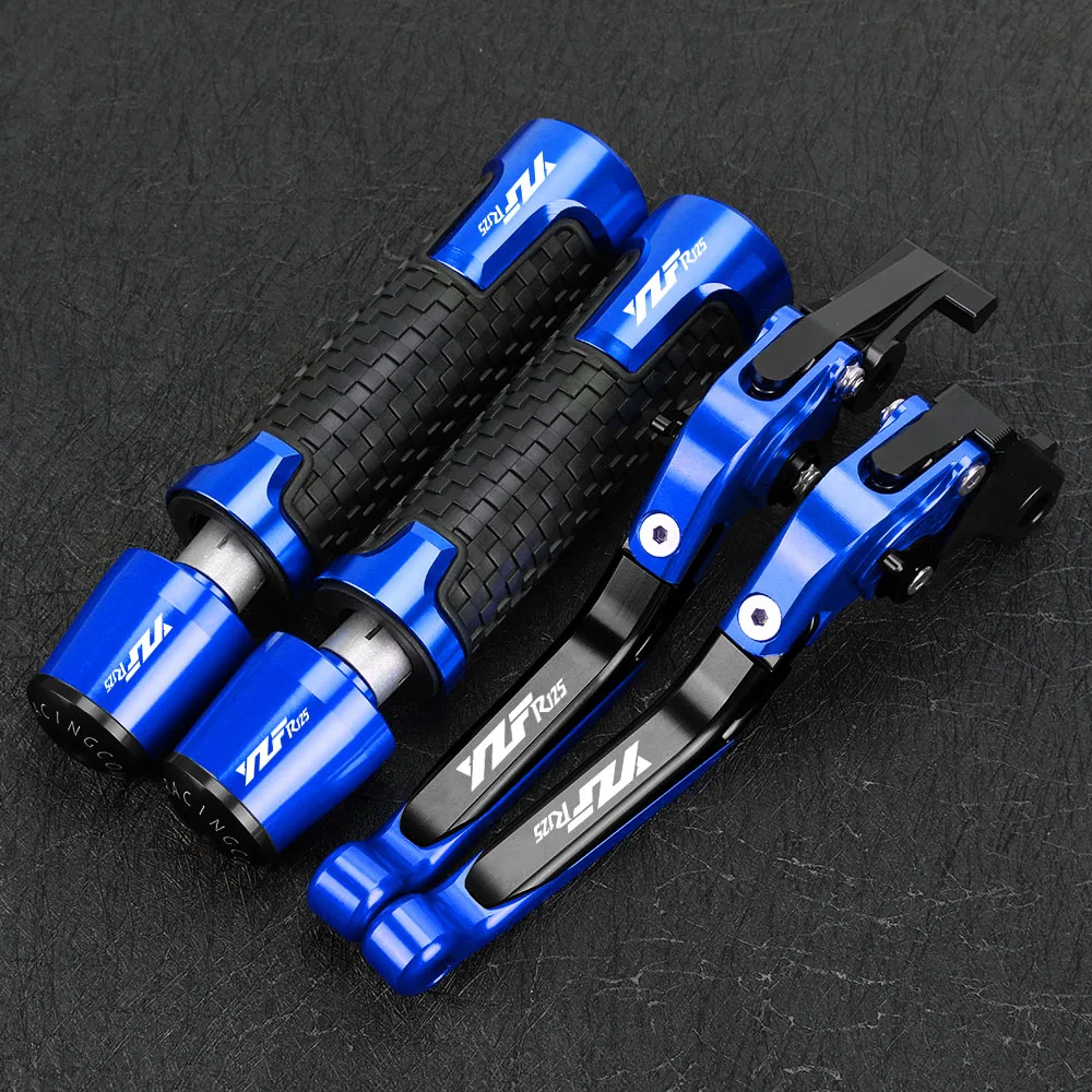 

For YAMAHA YZFR125 YZF R125 2014-2023 YZF-R125 2022 2021 Motorcycle Brake Clutch Levers Handlebar Handle Grips Ends Caps Slider