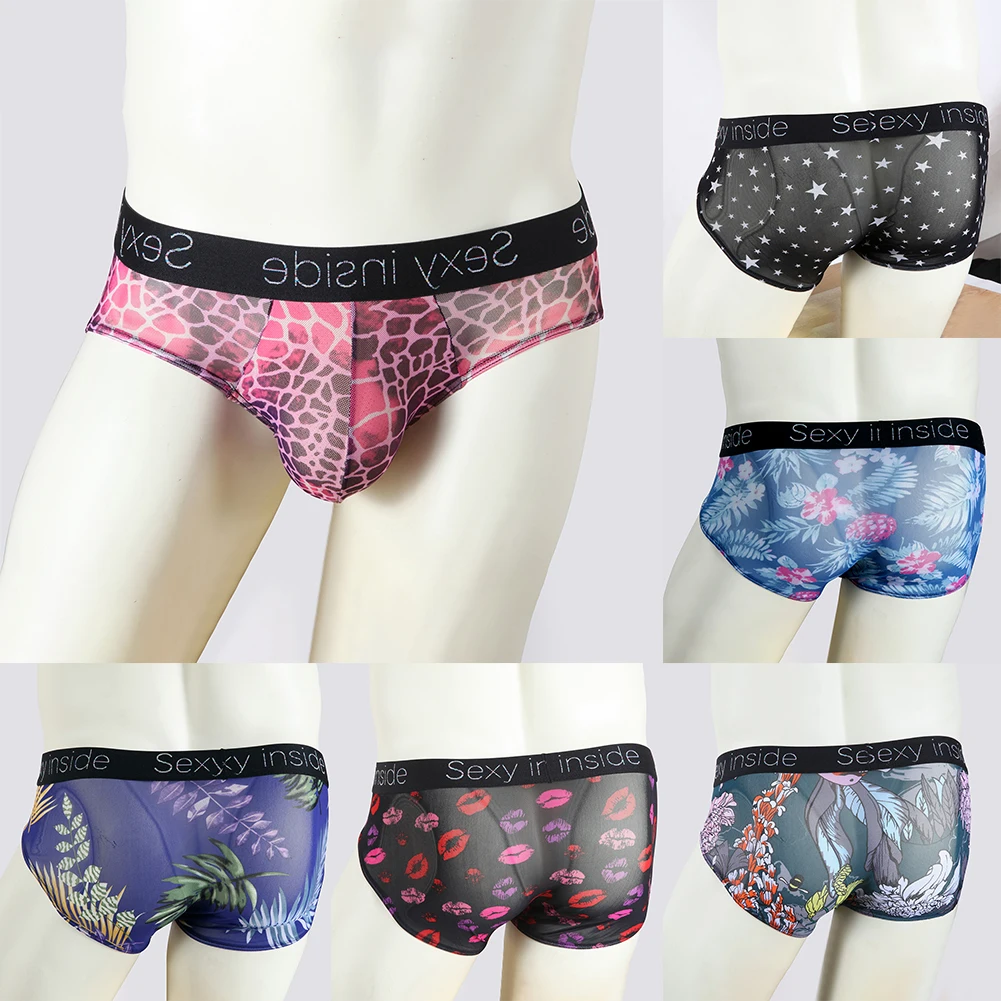 Men Printed Boxer Trunks Beach Wear Sexy Bikini Panties See Through Mesh Underpants Low-Rise Bulge Pouch Underwear Soft
Men Printed Boxer Trunks Beach Wear Sexy Bikini Panties See Through Mesh Underpants Low-Rise Bulge Pouch Underwear Soft
