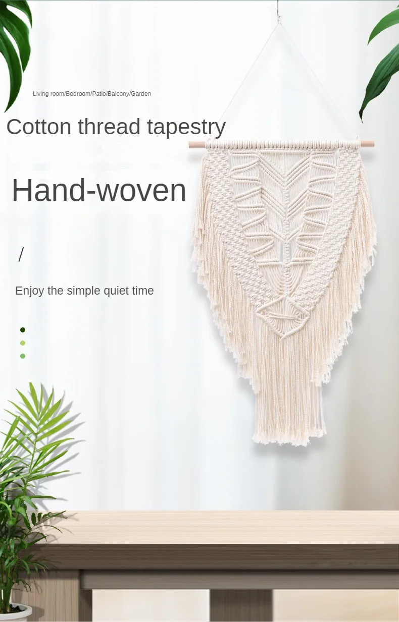 Nordic Boho Cotton Rope Long Tassel Wall Tapestry 2 S16391fd7fd9b4fdcb808e9c6a8739d22z