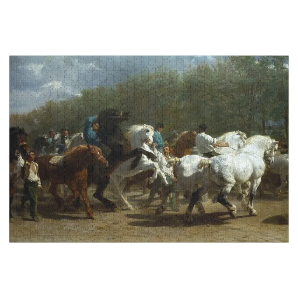

Horse Fair - Rosa Bonheur - 1855 Jigsaw Puzzle Customized Picture Animal Personalized Gift Married Personalised Name Puzzle