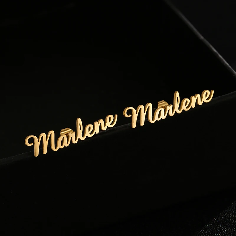 WLP Fashion Custom Name Personalized Letter Stud Earrings for Women Stainless Steel Nameplate Designer Earrings Jewelry Gifts
WLP Fashion Custom Name Personalized Letter Stud Earrings for Women Stainless Steel Nameplate Designer Earrings Jewelry Gifts