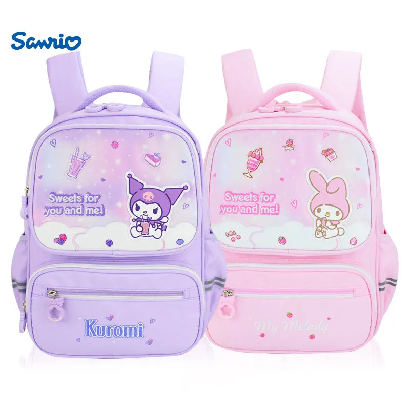 

Sanrio Primary School Students' Schoolbags Cinnamonrolls Hello Kitty Children's 1-3 Grade Burden-reducing Backpacks School Gifts