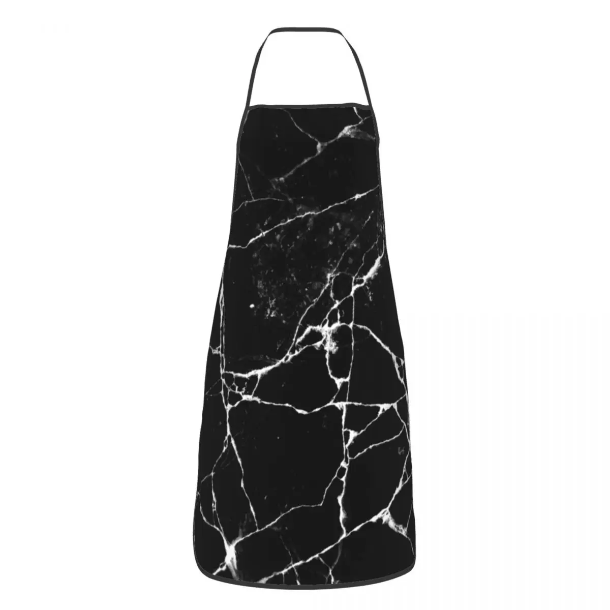 

Abstract Black Marble Apron Men Women Marbled Texture Modern Adult Unisex Kitchen Chef Bib Tablier Cuisine Cooking Baking