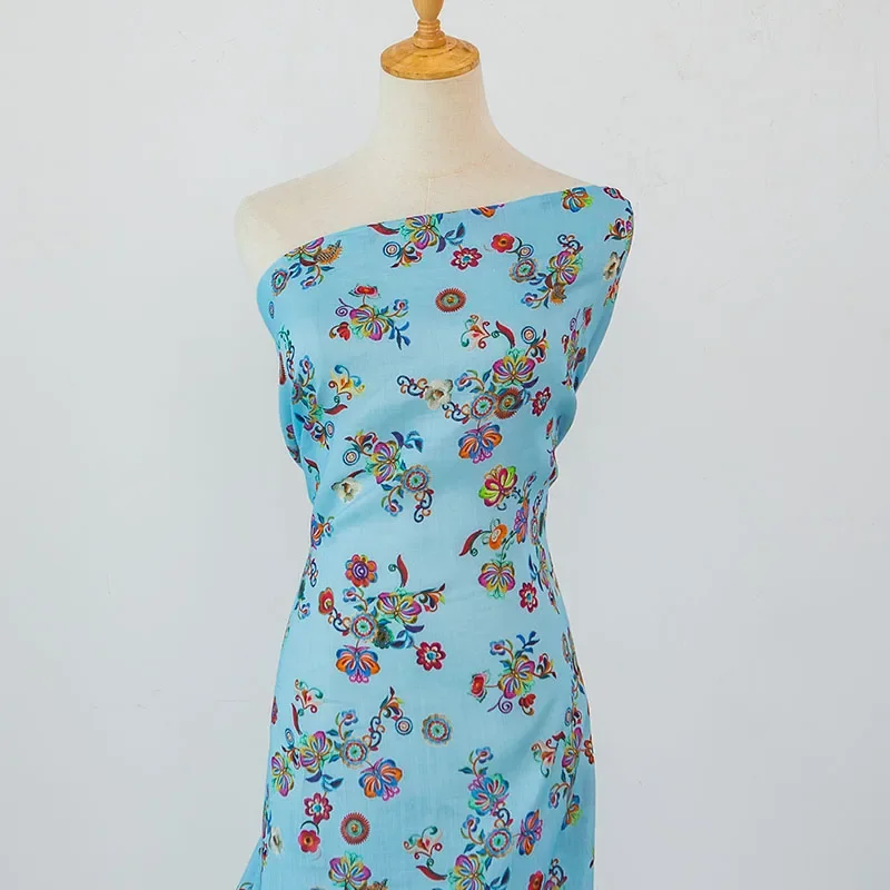 Imitation Jacquard High Quality Natural 100% Pure Ramie Cloth Dress Printed Fabric Thin Chinese Robe Dress Tissu Diy Sewing
Imitation Jacquard High Quality Natural 100% Pure Ramie Cloth Dress Printed Fabric Thin Chinese Robe Dress Tissu Diy Sewing