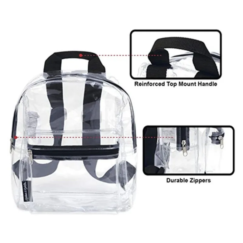 Anime Sanrio Kuromi PVC Transparent Waterproof Small School Bag Men and Women Concert Backpack Children's Toys Christmas Gift
Anime Sanrio Kuromi PVC Transparent Waterproof Small School Bag Men and Women Concert Backpack Children's Toys Christmas Gift