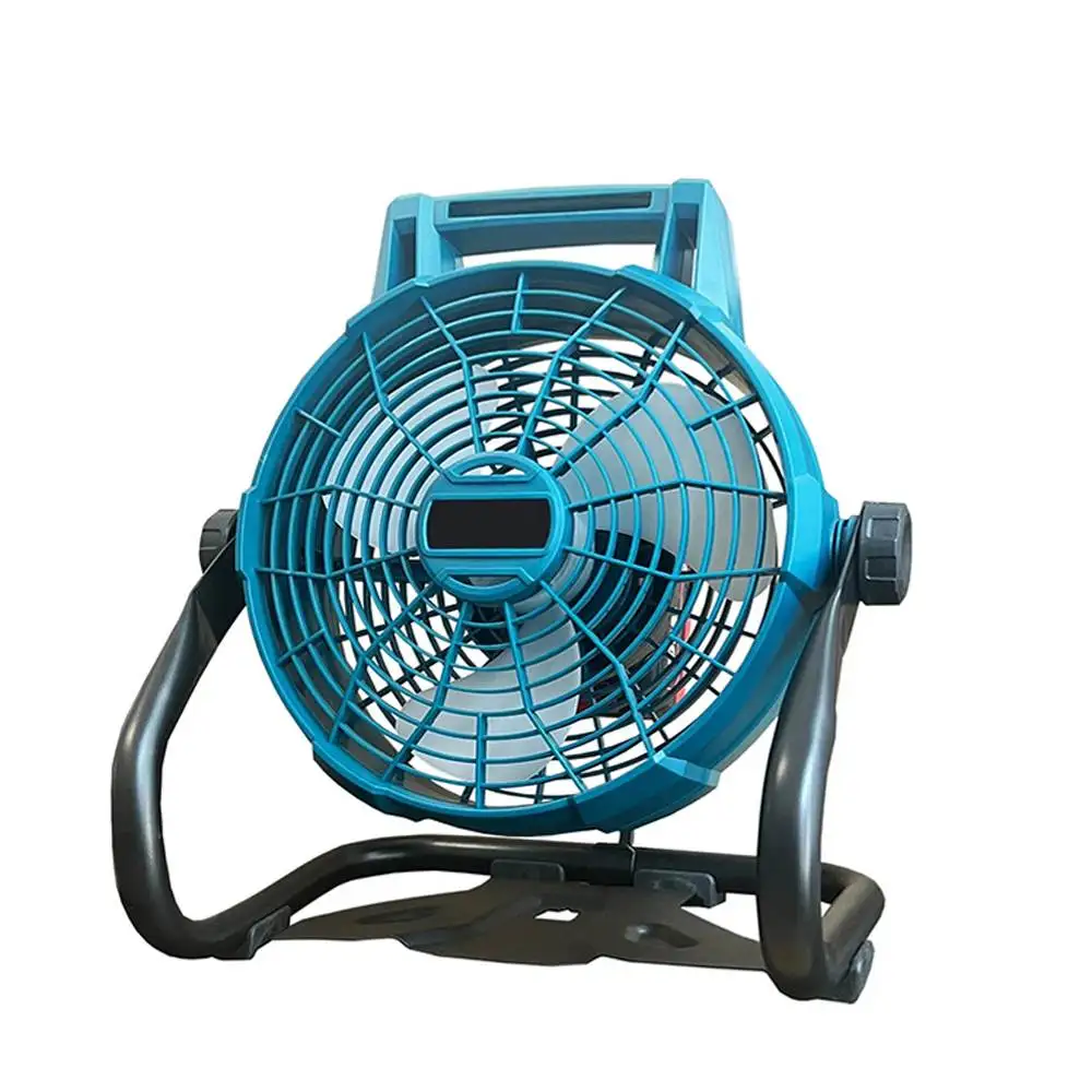 

9 Inch Summer Portable Fan Outdoor Iron Construction Mounting Industrial Fan 360 Degrees Adjustable Fans for Makita 20V Battery