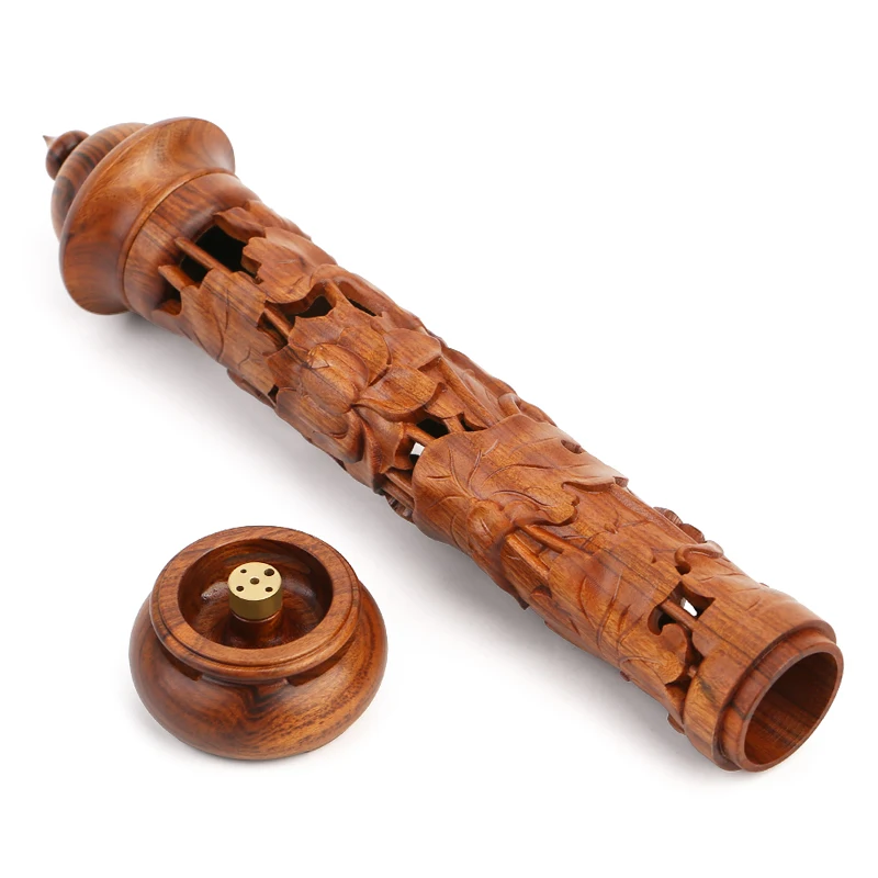 Wooden hollow lotus incense burner household indoor tea ceremony incense box agarwood incense plug
Wooden hollow lotus incense burner household indoor tea ceremony incense box agarwood incense plug
