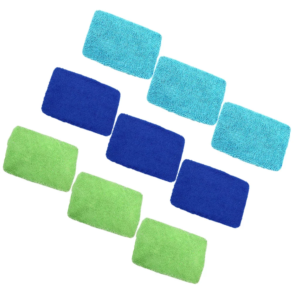 

9 Pcs Car Front Windshield Cleaning Window Cleaner Rags Wipers Accessories Wiping Cloth Cars Dust Cloths Square Washing