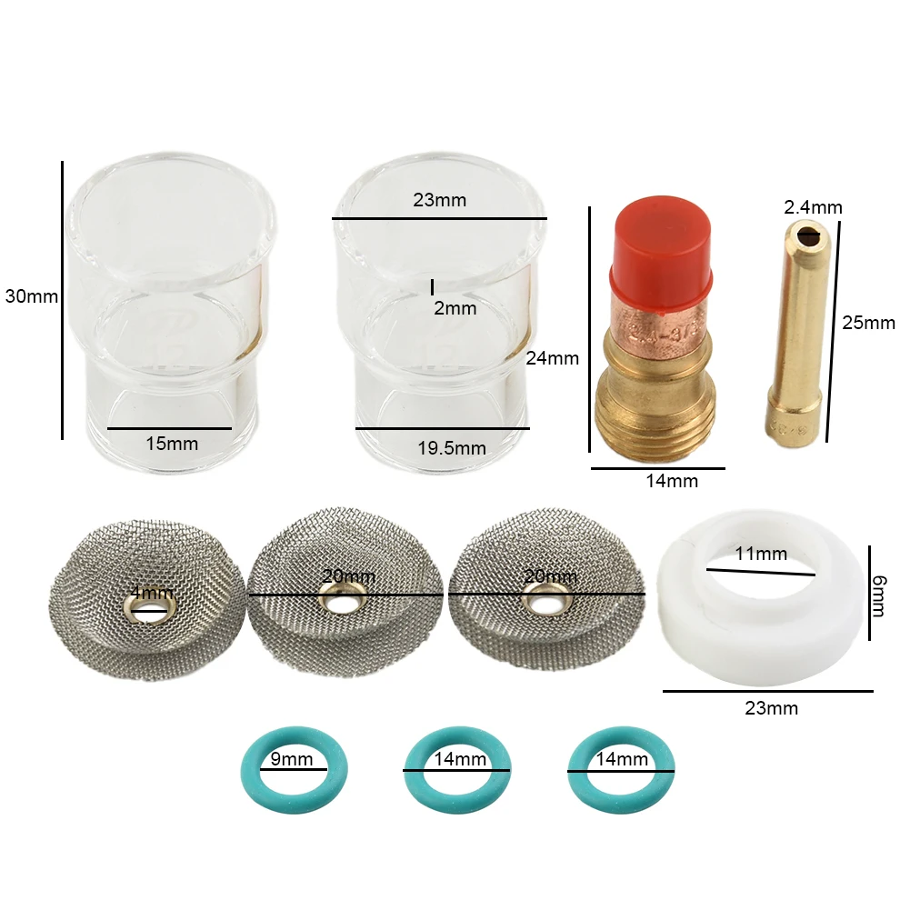 Brand New TIG Torch Set Welding Torch Set #12 18 3/32 Gas Lens Collet Kit For WP-17 TIG Torch Torches Gas Lens
Brand New TIG Torch Set Welding Torch Set #12 18 3/32 Gas Lens Collet Kit For WP-17 TIG Torch Torches Gas Lens