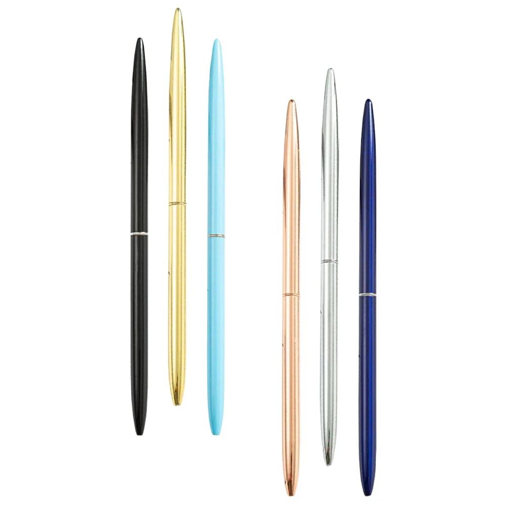 6 Pcs Ballpoint Pen Desk Multi-function Business Signature Pens Office Stationery Writing Metal Stainless Steel for Bank
6 Pcs Ballpoint Pen Desk Multi-function Business Signature Pens Office Stationery Writing Metal Stainless Steel for Bank