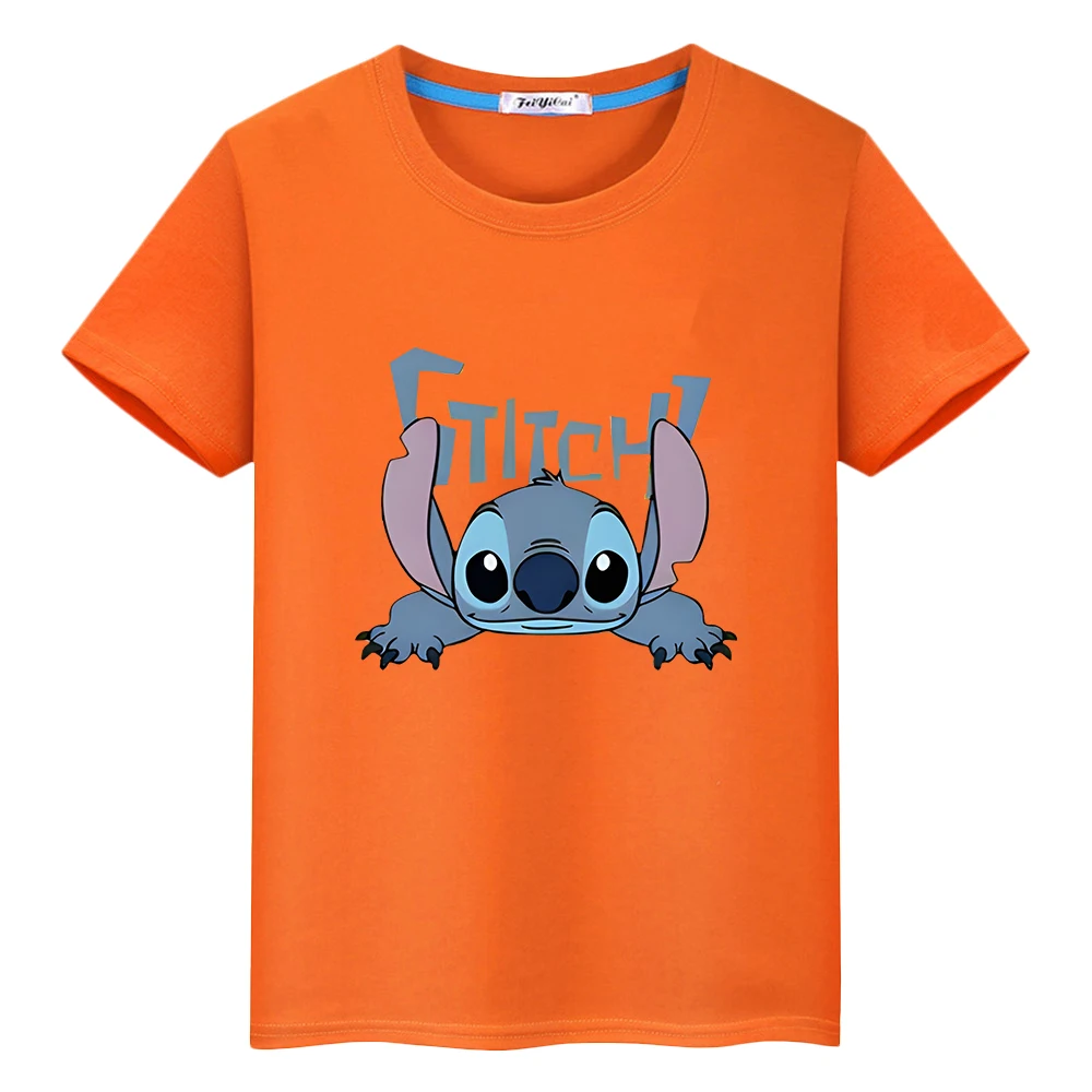 Футболка детская из натурального хлопка, с принтом «Ститч» 
Футболка детская из натурального хлопка, с принтом «Ститч»