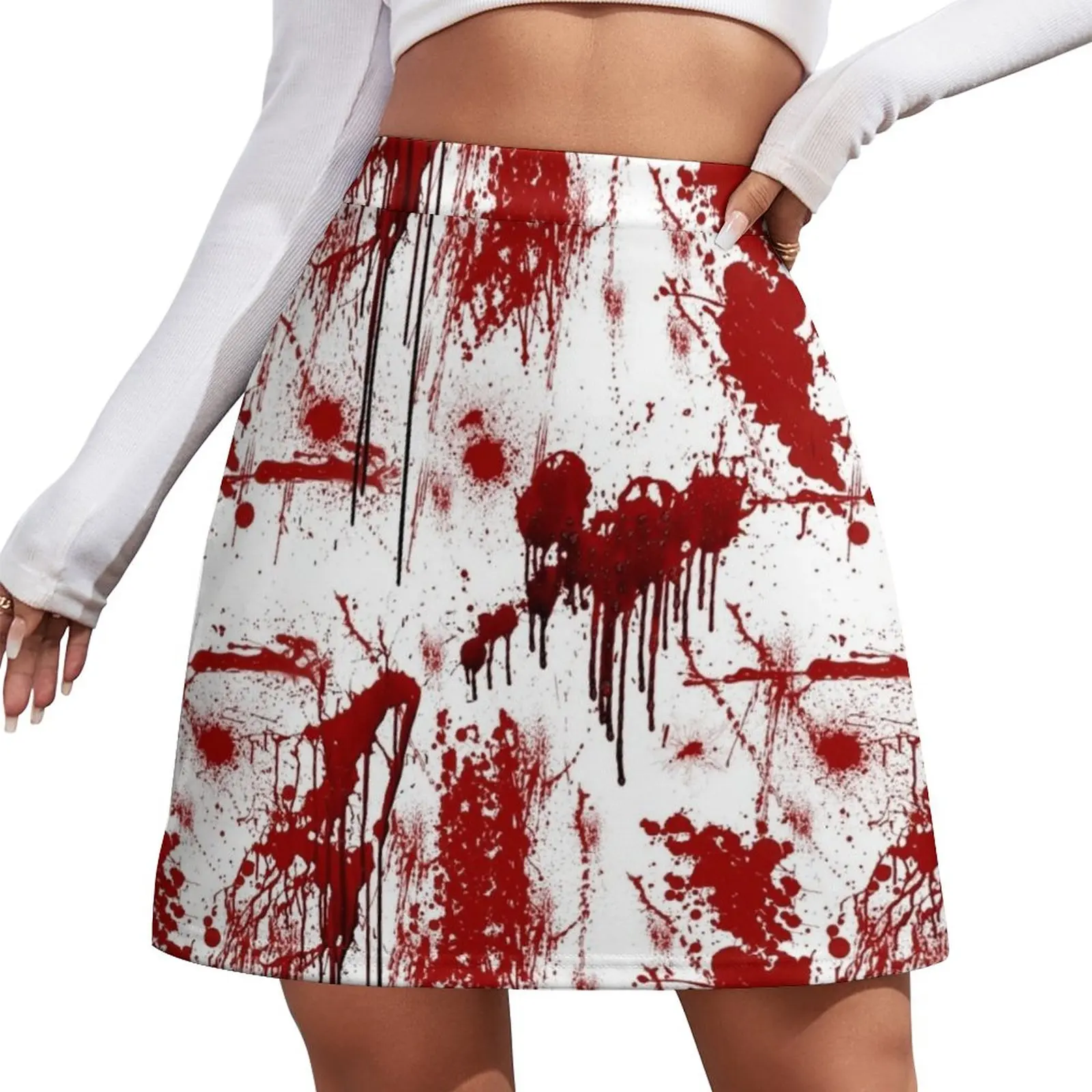 

Bloody Crime Scene - Halloween, Goth Mini Skirt skirts summer 2023 woman elegant dresses for women