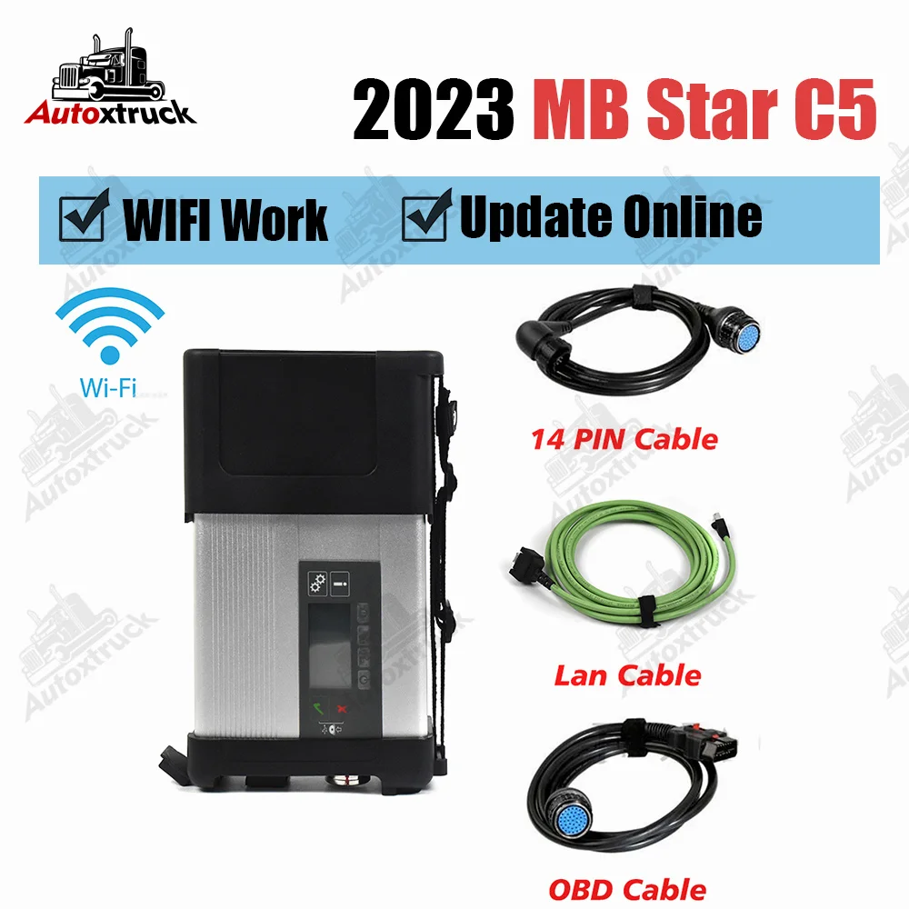 2023 Full Chip FOR MB Star C5 with WIFI 12V&24V FOR MB SD Connect C5 Diagnostic Tool best Quality
2023 Full Chip FOR MB Star C5 with WIFI 12V&24V FOR MB SD Connect C5 Diagnostic Tool best Quality