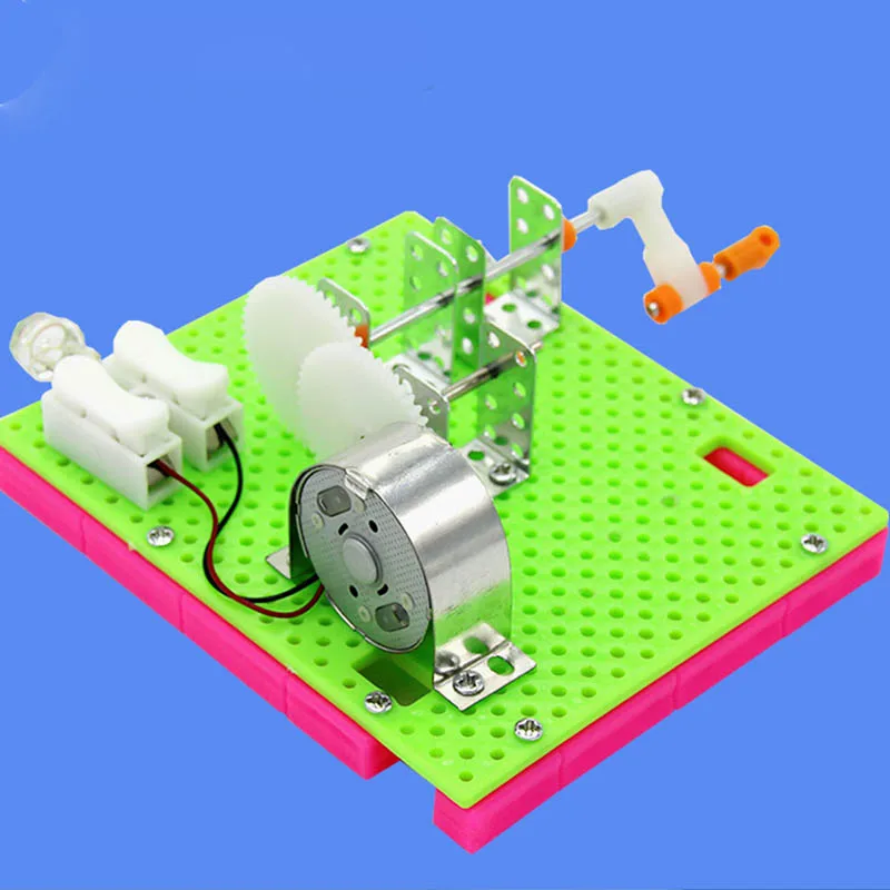 1Pcs Funny Science Physical Experiment Small Invention Education Toys DIY Hand Crank Generator Model Children Learning Toy
1Pcs Funny Science Physical Experiment Small Invention Education Toys DIY Hand Crank Generator Model Children Learning Toy
