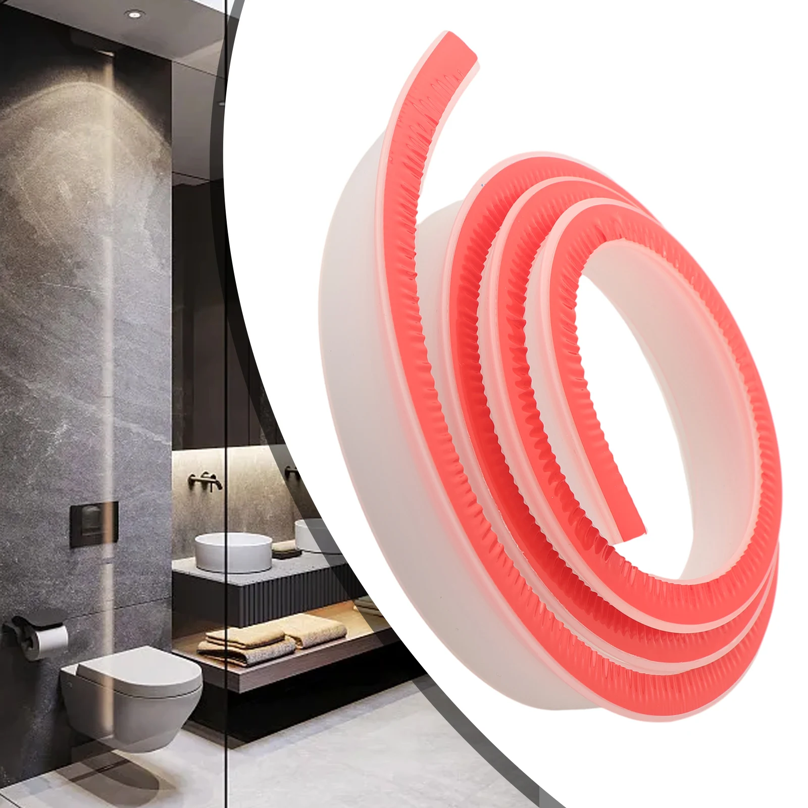 Bathroom Wet & Dry Water Barrier 100-300CM Water Stopper Strip Self-adhesive Bendable Silicone Shower Barrier Bathroom Supply
Bathroom Wet & Dry Water Barrier 100-300CM Water Stopper Strip Self-adhesive Bendable Silicone Shower Barrier Bathroom Supply