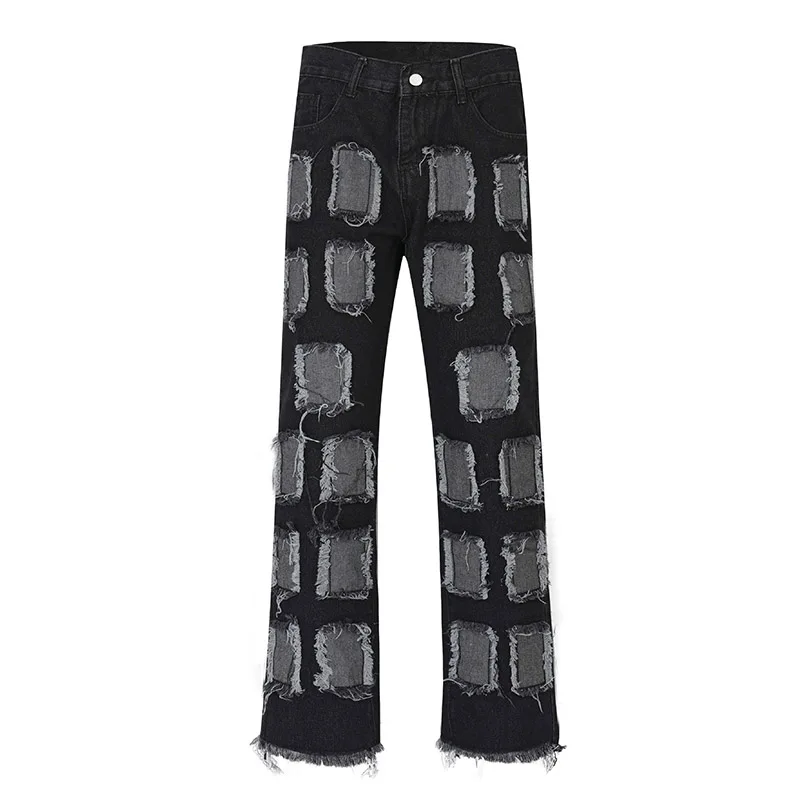 Hip Hop Ripped Patches Blue Jeans Pants Harajuku Streetwear Washed Denim Trousers For Male
Hip Hop Ripped Patches Blue Jeans Pants Harajuku Streetwear Washed Denim Trousers For Male