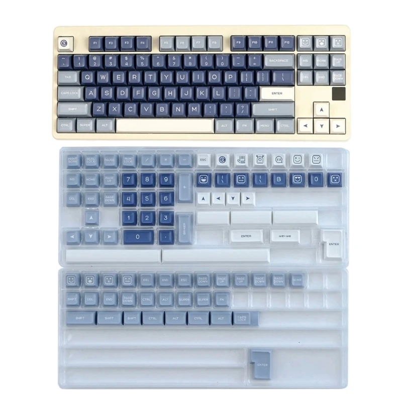 

160PCS Double Shot Keycaps Thick PBT Two-color Injections For 61 68 87 96 980 104 108 Mechanical Keyboards