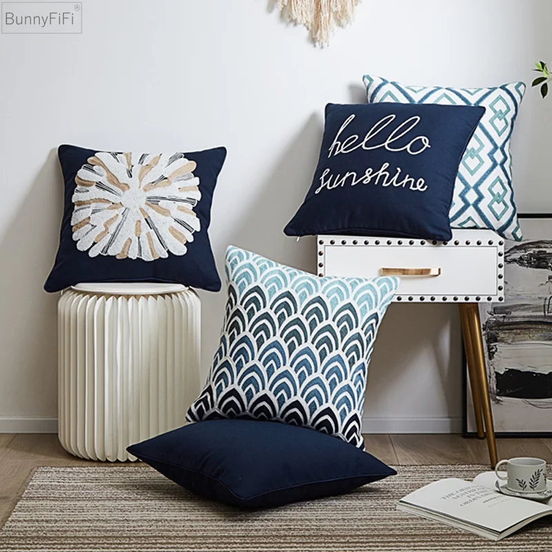 45x45cm Decoration Cover Navy Sea Starfish Coastal Blue Pillow Cushion Cover Yellow for Living Room Bed Room Hello Sunshine
45x45cm Decoration Cover Navy Sea Starfish Coastal Blue Pillow Cushion Cover Yellow for Living Room Bed Room Hello Sunshine