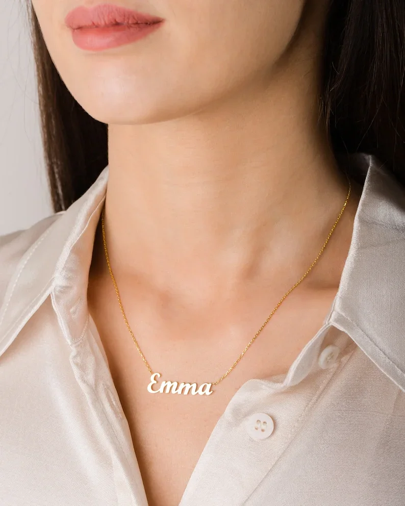 Customized Fashion Stainless Steel Name Necklace Personalized Letter Gold Choker Necklace Pendant Nameplate Gift
Customized Fashion Stainless Steel Name Necklace Personalized Letter Gold Choker Necklace Pendant Nameplate Gift
