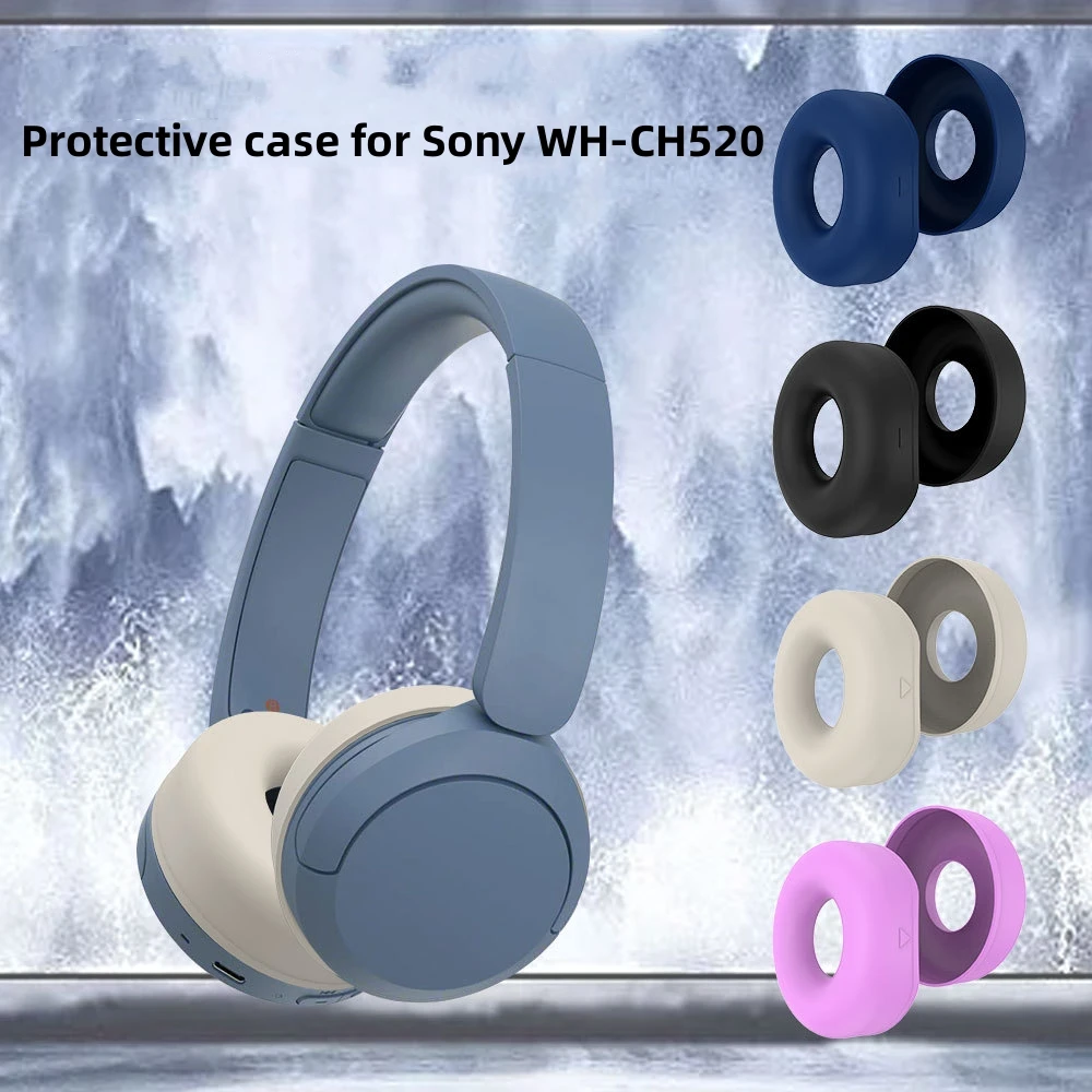 

2Pcs Suitable For Sony WH-CH520 Headset Protective Silicone Dust Cover