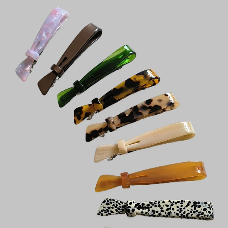 Wholesale Fashion Vintage 9CM Acetate BowKnot Hairpin Side Clip Acrylic One Word Clip Spring Clip Hairpins For Woman Girls
Wholesale Fashion Vintage 9CM Acetate BowKnot Hairpin Side Clip Acrylic One Word Clip Spring Clip Hairpins For Woman Girls