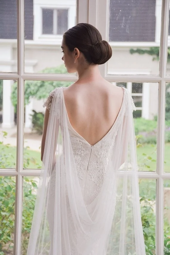 bridal cape, wedding cape veil , long cape, bridal coverup, cape veil, draped veil bridal shawl sheer robe
bridal cape, wedding cape veil , long cape, bridal coverup, cape veil, draped veil bridal shawl sheer robe