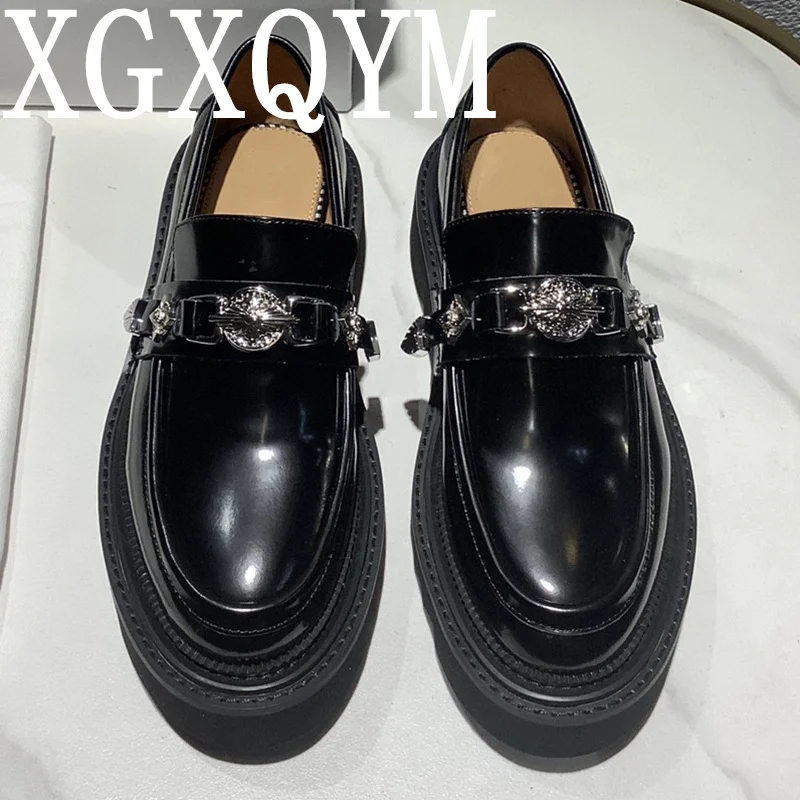 2024 Round Toe Thick Sole Women Loafers Shoes Solid Color Slip On Natural Leather Deep Mouth Casual Ladies Outdoor Single Shoes
2024 Round Toe Thick Sole Women Loafers Shoes Solid Color Slip On Natural Leather Deep Mouth Casual Ladies Outdoor Single Shoes
