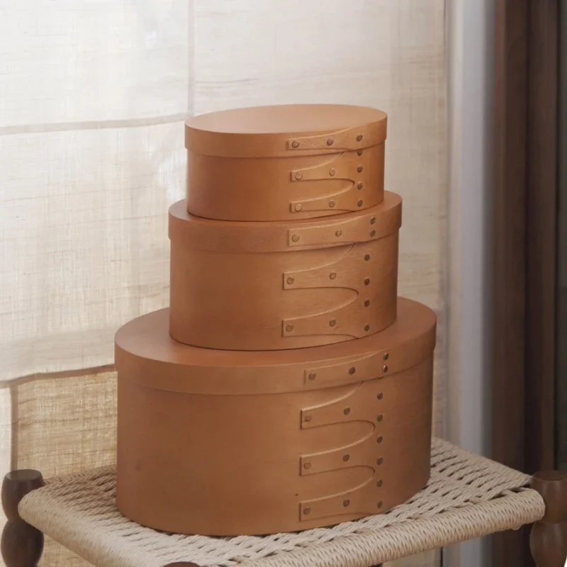 Nordic Retro Handmade Wooden Shaker BoxMedieval Niche ArtMinimalist High-End Oval Storage Basket for Artistic and Decorative
Nordic Retro Handmade Wooden Shaker BoxMedieval Niche ArtMinimalist High-End Oval Storage Basket for Artistic and Decorative