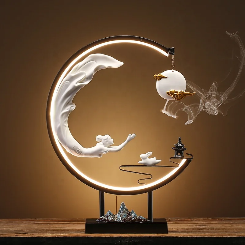 Chang'e Flying To The Moon Aroma Lamp Ring Ornament For TV Cabinet Coffee Table Home Living Room Wine Cabinet Decorations
Chang'e Flying To The Moon Aroma Lamp Ring Ornament For TV Cabinet Coffee Table Home Living Room Wine Cabinet Decorations