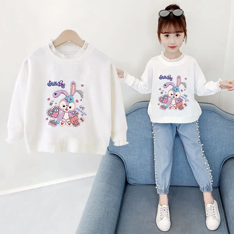 2024 Disney Mickey Mouse Kawaii Anime Spring Autumn New Girls Hoodie Stellalou Cute Cartoon Fashion Loose Thin Tops Kids Toys
2024 Disney Mickey Mouse Kawaii Anime Spring Autumn New Girls Hoodie Stellalou Cute Cartoon Fashion Loose Thin Tops Kids Toys