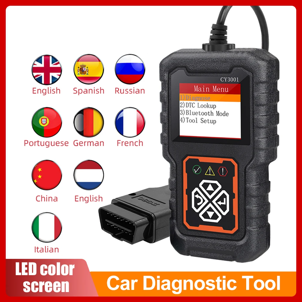 2023 Latest Car Complete Set Of OBD2/EOBD Diagnostic Tools Car Fault Code Professional Code Reader LCD Display Diagnostic Tool
2023 Latest Car Complete Set Of OBD2/EOBD Diagnostic Tools Car Fault Code Professional Code Reader LCD Display Diagnostic Tool