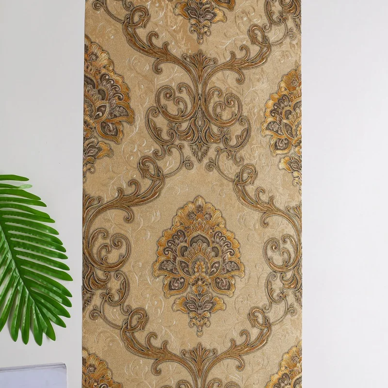 Роскошные современные металлические 3D Виниловые обои из Дамаска, обои для спальни, гостиной, рулон черного, синего, коричневого цветов 
Роскошные современные металлические 3D Виниловые обои из Дамаска, обои для спальни, гостиной, рулон черного, синего, коричневого цветов